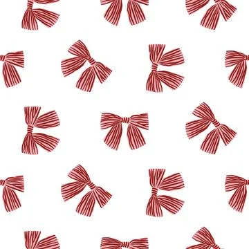 Vector coquette bow pattern Stock Illustration