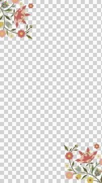 Vector corner clusters are combining polygonal flowers and patterned leaves on Stock Illustration