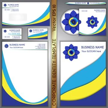 Vector corporate brand template Stock Illustration