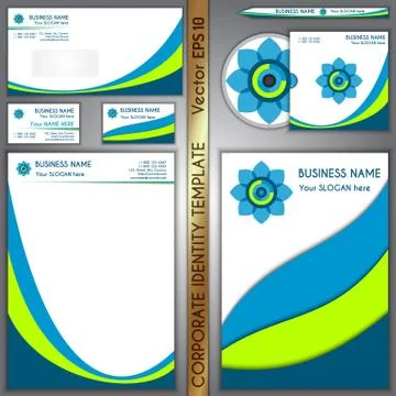 Vector corporate brand template Illustrazione stock