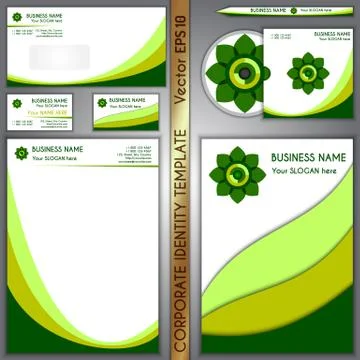 Vector corporate brand template Stock Illustration