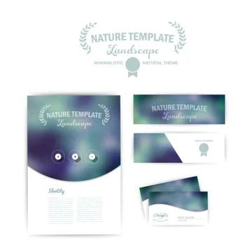 Vector corporate identity. abstract backdrop. banner design template. brand,  Illustrazione stock