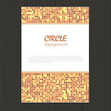 Vector corporate identity template with circle mosaic elements Stock Illustration
