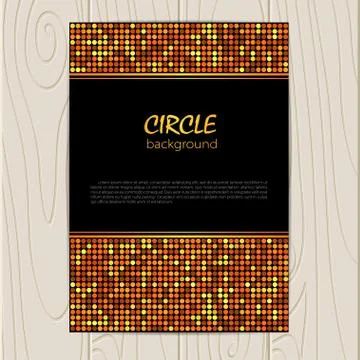 Vector corporate identity template with circle mosaic elements Stock Illustration