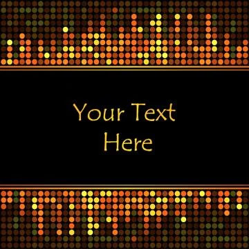 Vector corporate identity template with circle mosaic elements Stock Illustration