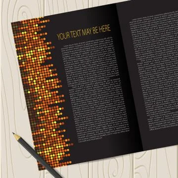 Vector corporate identity template with circle mosaic elements Stock Illustration