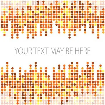 Vector corporate identity template with circle mosaic elements Stock Illustration