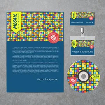 Vector corporate identity template Stockillustratie