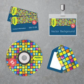 Vector corporate identity template Stock Illustration