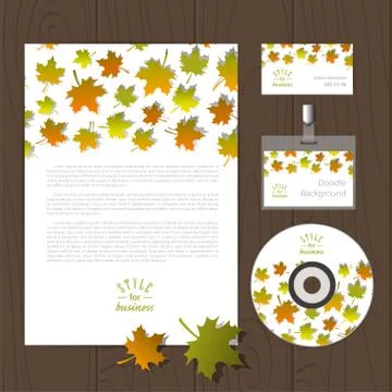 Vector corporate identity template Stock Illustration