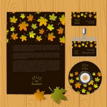 Vector corporate identity template Stock Illustration