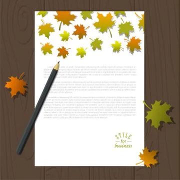 Vector corporate identity template Stock Illustration