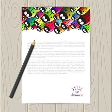 Vector corporate identity template Stock Illustration