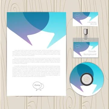 Vector corporate identity template イラスト素材
