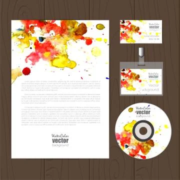 Vector corporate identity template Stockillustratie