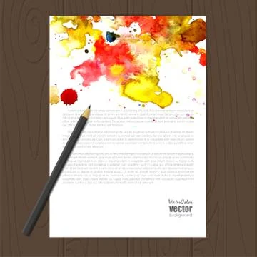 Vector corporate identity template 库存插图