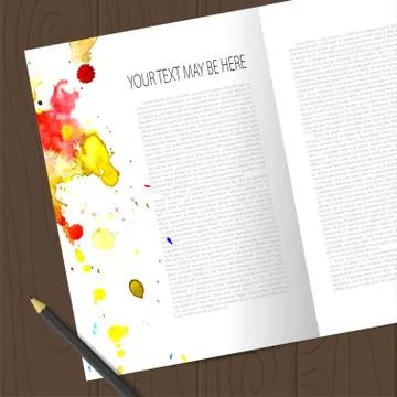 Vector corporate identity template 库存插图