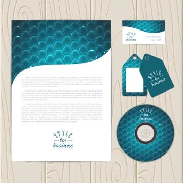 Vector corporate identity template Stock Illustration