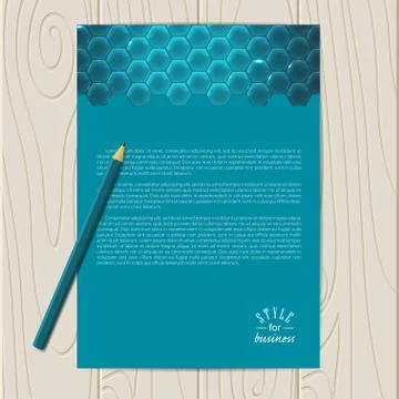 Vector corporate identity template Stock Illustration