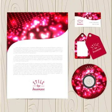 Vector corporate identity template Stock Illustration