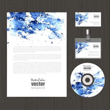 Vector corporate identity template Stock Illustration