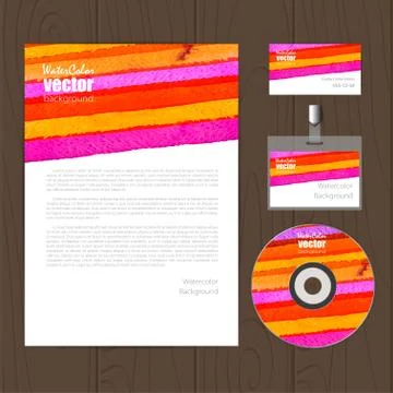 Vector corporate identity template Stockillustratie
