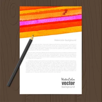 Vector corporate identity template Stock Illustration
