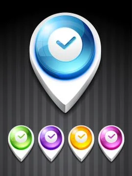 Vector correct pointer Stock Illustration