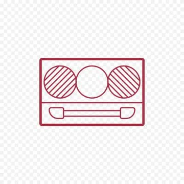 Vector cosmetic eyeshadow thin line icon. Stock Illustration