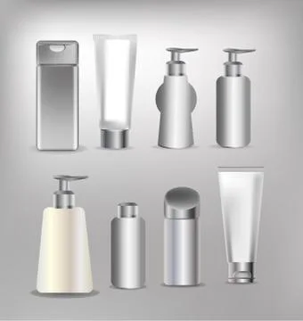 Vector cosmetics containers , packaging , box Stock Illustration