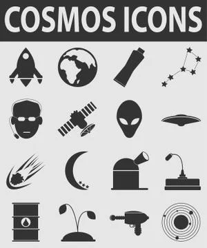 Vector cosmos icon Stock Illustration