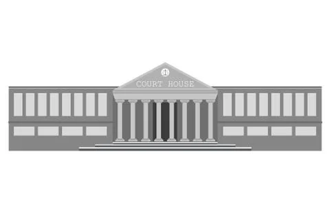 Vector court building Stock Illustration