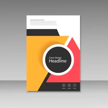 Vector cover design for brochure template Stock Illustration