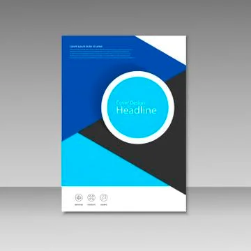 Vector cover design for brochure template Stock Illustration