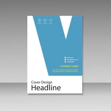 Vector cover design for brochure template Stock Illustration