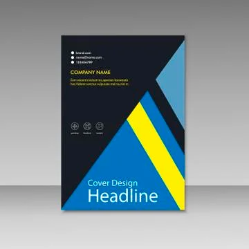 Vector cover design for brochure template Illustrazione stock