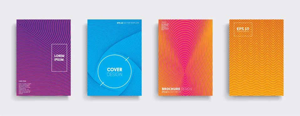 Vector cover designs. Future Poster template. Smartphone modern background set. Stockillustratie
