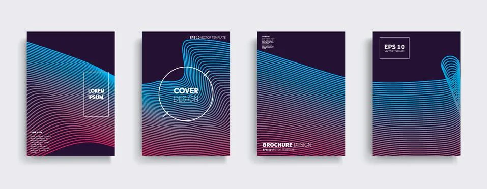 Vector cover designs. Future Poster template. Smartphone modern background set. 스톡 일러스트