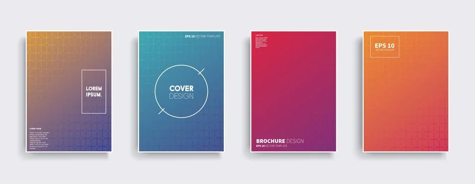 Vector cover designs. Future Poster template. Smartphone modern background set. 스톡 일러스트