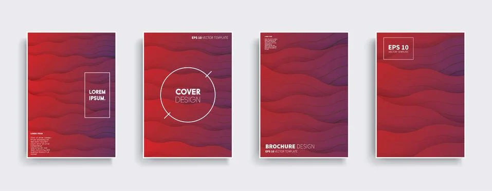 Vector cover designs. Future Poster template. Smartphone modern background set. Stockillustratie