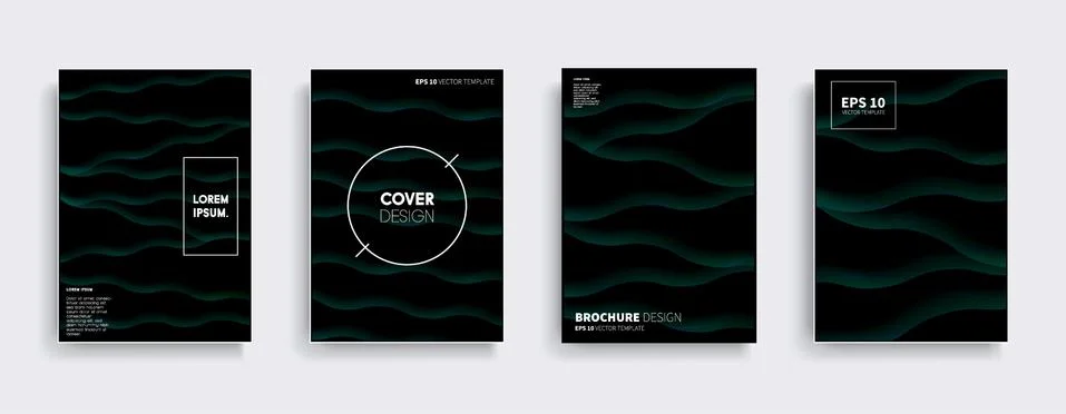 Vector cover designs. Future Poster template. Smartphone modern background set. 스톡 일러스트
