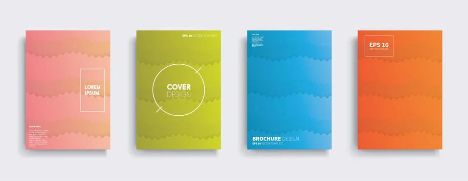 Vector cover designs. Future Poster template. Smartphone modern background set. Stockillustratie