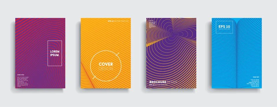 Vector cover designs. Future Poster template. Smartphone modern background set. Stockillustratie