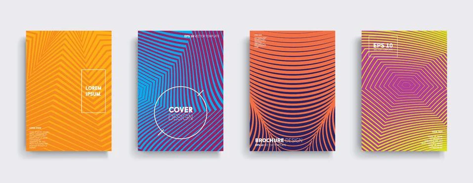 Vector cover designs. Future Poster template. Smartphone modern background set. Stockillustratie