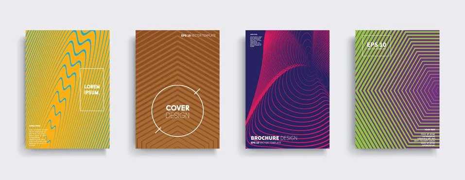 Vector cover designs. Future Poster template. Smartphone modern background set. Stockillustratie