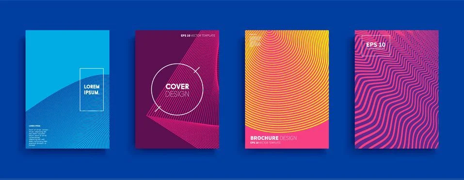 Vector cover designs. Future Poster template. Smartphone modern background set. 스톡 일러스트