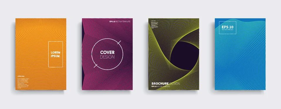 Vector cover designs. Future Poster template. Smartphone modern background set. Stockillustratie