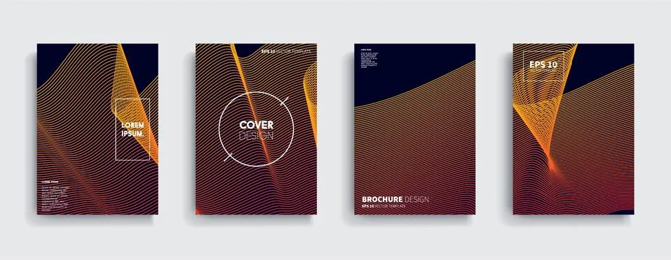 Vector cover designs. Future Poster template. Smartphone modern background set. Stockillustratie