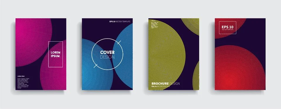 Vector cover designs. Future Poster template. Smartphone modern background set. Иллюстрация