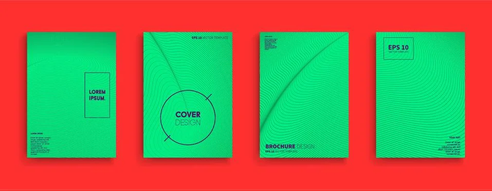 Vector cover designs. Future Poster template. Smartphone modern background set. Illustrazione stock